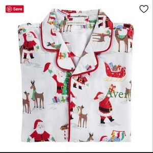 NWT Pottery Barn Jolly Santa Flannel Pajamas